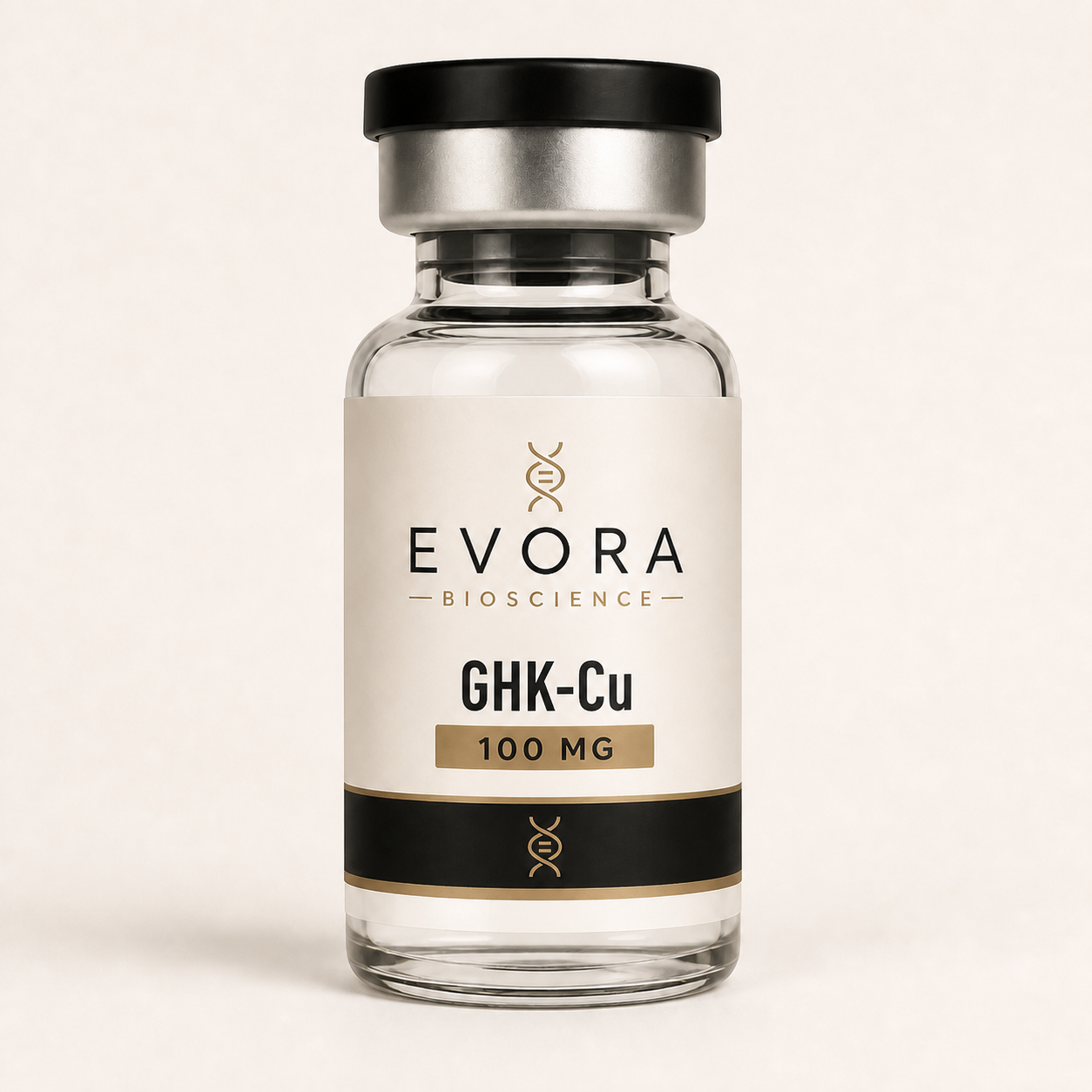 Vial ilustrativo Evora GHK-Cu 100 mg